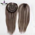 High Quality Woman Topper Human Hair Mono Toupee for Women Natural Straight Cuticle Remy Har