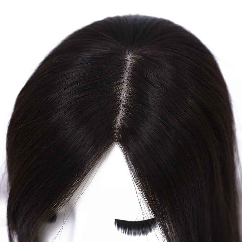 Best Selling High Quality Clip in Silk Top Hair Replacement Women Topper Wig Indian Remy Human Hair Toupee